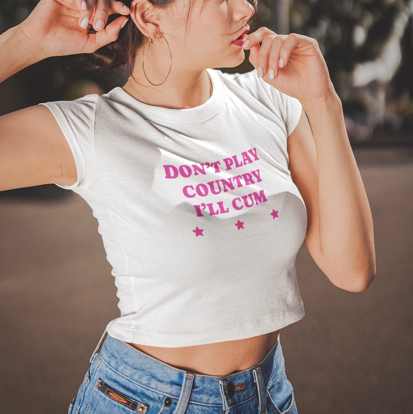 Don't Play Country Baby Tee